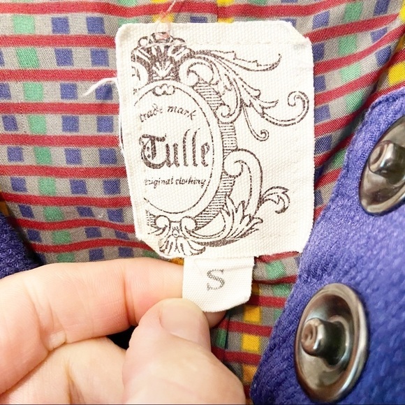 Tulle by Anthropologie | Purple Light Weight Hooded Jacket Size Small - Picture 3 of 14